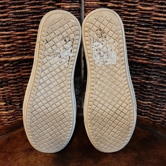 Steve Madden Sultan Suede Leather Booties Black 7.5 Wedge Chelsea Sneakers - Picture 6 of 8